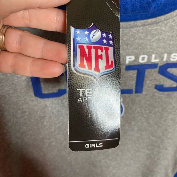 Colts Football Hoodie - Girls Medium - Picture 3 of 5